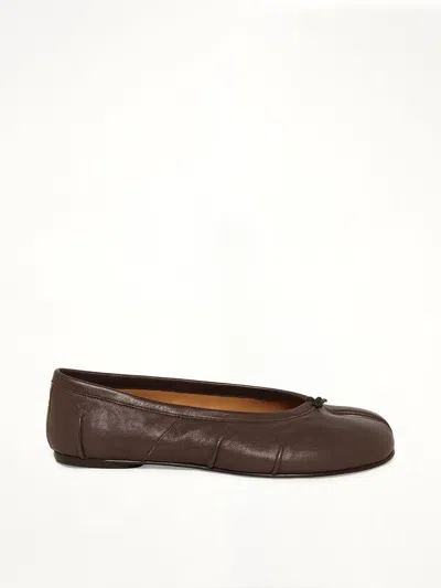 Maison Margiela Tabi Ballerina New In Burgundy
