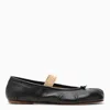 Maison Margiela Lamb Leather Ballerinas With Delicate Instep Strap