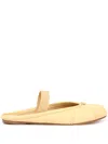 Maison Margiela Split Toe Flat Sole Ballerina Shoes With Frayed Edge In Nude