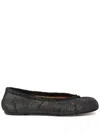 Maison Margiela Ballerina Tabi Flats In Schwarz