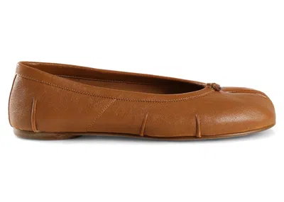 Pre-owned Maison Margiela Tabi Ballerina (women's) Sneakers In Light Brown