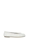 Maison Margiela Purple Tabi New Ballerina Flats In White
