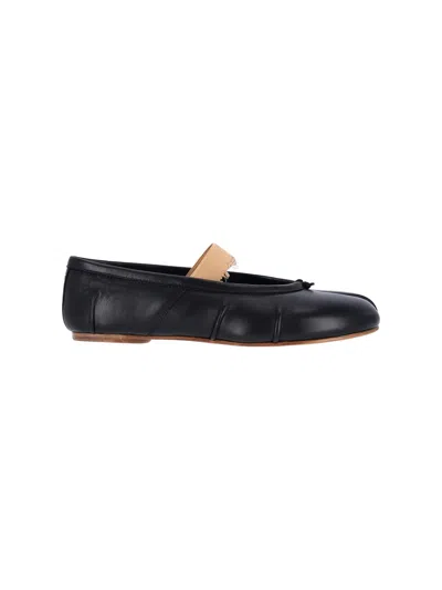 Maison Margiela 'tabi' Ballet Flats In Black