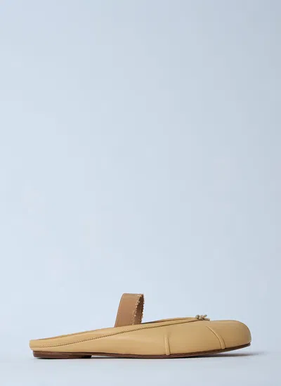 Maison Margiela Tabi Ballet Mules In Sand