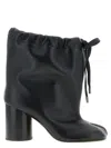 Maison Margiela Nappa Leather Tabi Ankle Boots In Black