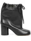 Maison Margiela Nappa Leather Tabi Ankle Boots In Schwarz