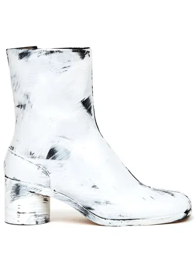 Maison Margiela Grey Leather Ankle Boots
