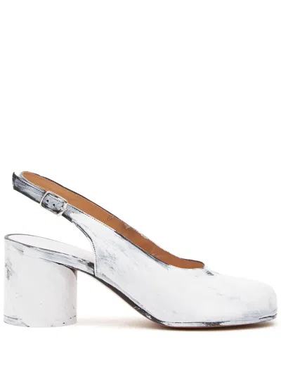 Maison Margiela Pumps Slingback In White Leather