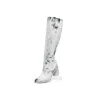 Maison Margiela Tabi Bianchetto Knee-high Boots Woman Black And White In White