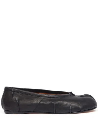 Maison Margiela Tabi Black Calf Leather Ballerinas
