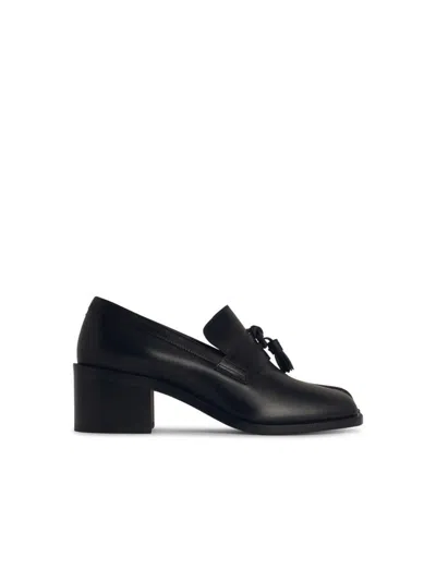 Maison Margiela 'tabi' Black Leather Loafers