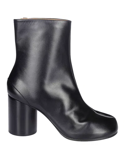 Maison Margiela Tabi Black Smooth Leather Booties