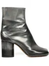Maison Margiela Woman Ankle Boots Military Green Size 5 Leather In Black