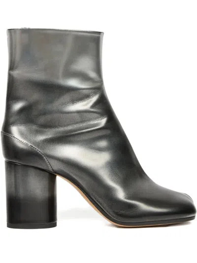 Maison Margiela Tabi Block-heel Ankle Boots In Black
