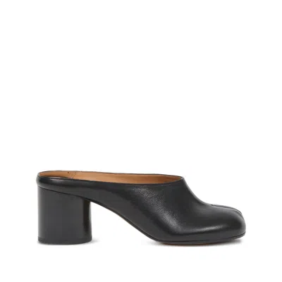 Maison Margiela Mule Tabi In Pelle In Black