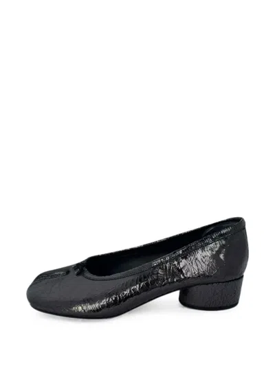 Pre-owned Maison Margiela Tabi Block-heel Pumps In Black