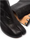Maison Margiela Tabi Boot  In Leather In Nero