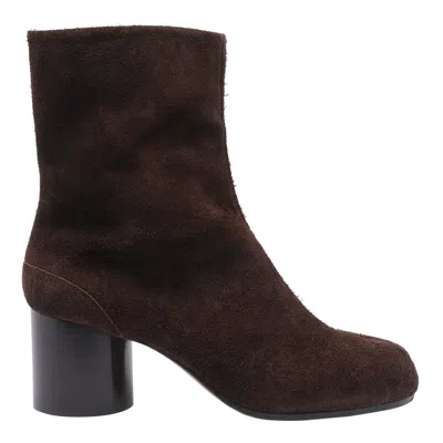 MAISON MARGIELA BROWN ANKLE BOOTS