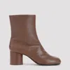 Maison Margiela Signature Split-toe Brown Leather Tabi Boots