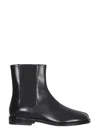 Maison Margiela Tabi Leather Chelsea Boots In Black