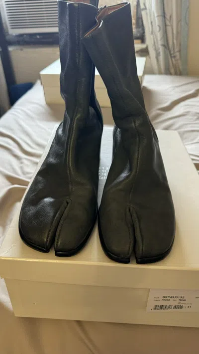 Pre-owned Maison Margiela Tabi Boots In Grey