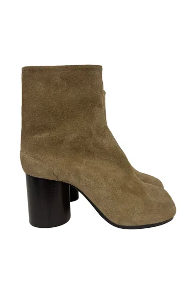 Maison Margiela Tabi Ankle Boots 8cm In Neutral