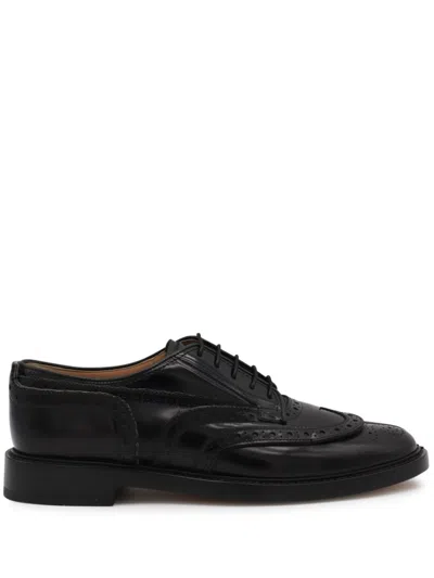 Maison Margiela Black Leather Lace Up Shoes