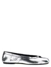 Maison Margiela Tabi Broken Mirror Ballet Flats In Silver