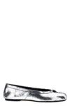Maison Margiela Tabi Broken Mirror Ballet Flats In Silver