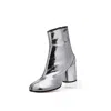 Maison Margiela Silver Tabi Leather Boots