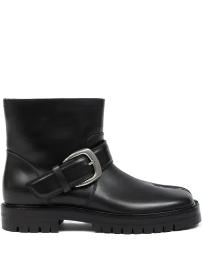 Maison Margiela Tabi Buckle-ankle Coutry Boots In Black