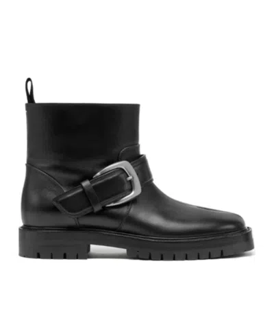 Maison Margiela Tabi Buckle-ankle Coutry Boots In Black