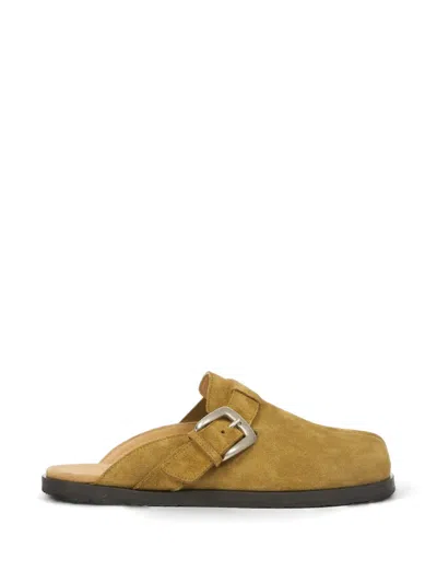 Maison Margiela Tabi Buckle-fastening Mules In Brown