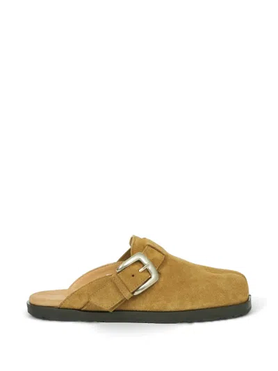 Maison Margiela Tabi Buckle-fastening Mules In Brown
