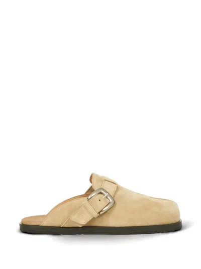 Maison Margiela Tabi Buckle-fastening Mules In Neutral