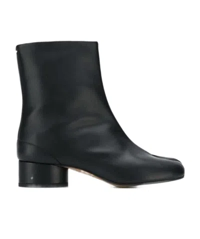 Maison Margiela Boots Tabi H30 En Cuir De Veau Vintage Noir In Brown