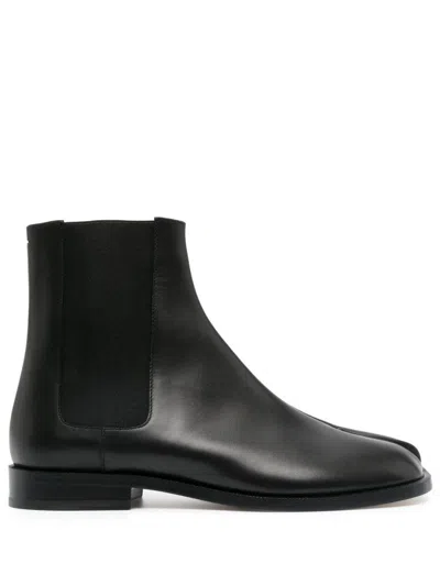 Maison Margiela Tabi Chelsea Boots In Black