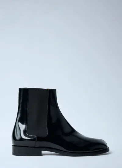 Maison Margiela Tabi Toe Ankle Boots In Black