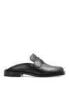 Maison Margiela Black Loafers With Unique Split Toe Design In Gray