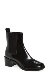 Maison Margiela Tabi City Leather Split-toe Chelsea Boots In Black