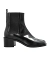 Maison Margiela Tabi City Leather Split-toe Chelsea Boots In Black