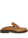 Maison Margiela Brown Tabi City Slip-on Loafers In Nude