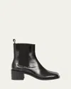 Maison Margiela Tabi City Leather Split-toe Chelsea Boots In Black