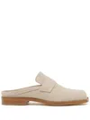 Maison Margiela Tabi City Loafer Linen Mules In Neutrals