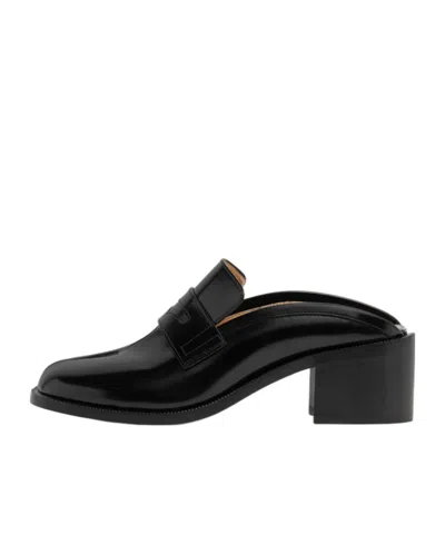 Maison Margiela Tabi City Mules In Black