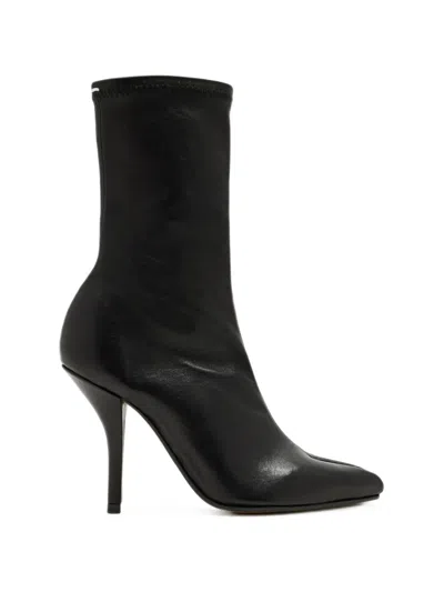 Maison Margiela Tabi Claw Ankle Boots In Animal Print