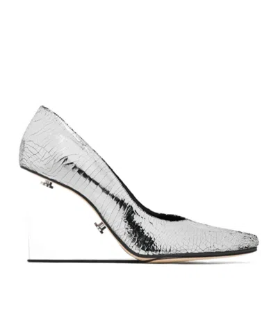 Maison Margiela Tabi Claw Plexi Pump In Silver