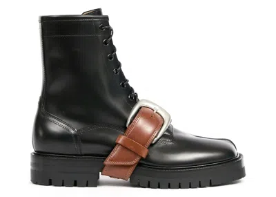 Pre-owned Maison Margiela Tabi Combat Boot High (women's) Sneakers In Black