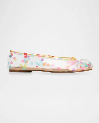Maison Margiela Tabi Confetti Ballerina Flats In Multi