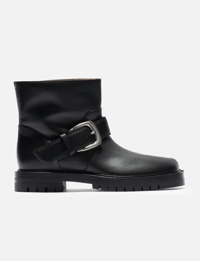 Maison Margiela Tabi Buckle-ankle Coutry Boots In Black